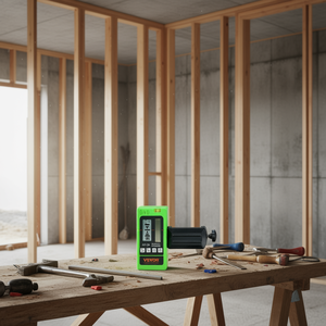 Récepteur laser Vevor vert, portée de 197 pieds, double écran LCD, niveau laser rotatif auto-nivelant pour extérieur, qualité industrielle - Product Image 2