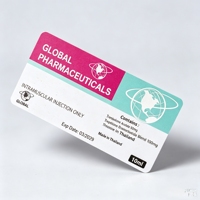 21. Autocollant personnalisé pour flacon de peptides de recherche, en vinyle résistant au froid, pour flacon en verre de 10 ml, usage de recherche uniquement