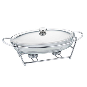 Recipientes para Calentar Comida <span class=keywords><strong>RRR</strong></span> Chef's Choice, de Acero Inoxidable Dorado de Lujo, Modernos, con Capacidad de 3L, Equipo de Calentamiento a Base de Alcohol - Product Image 3