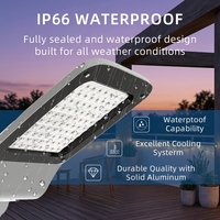 Lumière LED de type Shoebox pour extérieur, 200W, 150W, 100W, 50W sélectionnables, 140LM/W, avec cellule photoélectrique, étanche IP66, pour parking et jardin