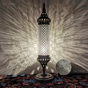 Nordic Ice Crack Pattern <strong>Glass</strong> <strong>Shade</strong> Table <strong>Lamp</strong> for Living Room Bedroom Dining Room Hotel Homestay Bar Cafe - Product Image 3