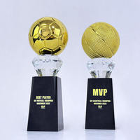 Trophées et Plaques Personnalisés avec Logo pour Cérémonies de Remise de Prix, Football, Basketball, Ballons, Trophées en Cristal