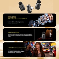 Nouveau Mini8 Microphone sans fil à pince pour téléphone portable, radio en direct