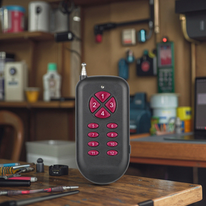 Không dây <span class=keywords><strong>RF</strong></span> điều khiển từ xa 433.92MHz học tập cho cổng Đèn LED chỉ số ánh sáng 100m phạm vi chuyển đổi quyền lực <span class=keywords><strong>Transmitter</strong></span> 12 phím - Product Image 6