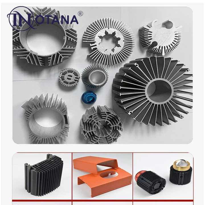 Aluminum profile extrusion mold opening custom anodizing spraying