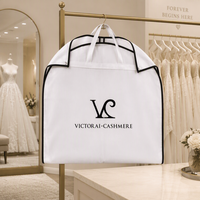 Sacs de rangement pour vêtements en gros avec fenêtre en PVC, sacs de rangement pour costumes à fermeture éclair