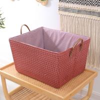 Paniers de rangement modernes en PP avec poignée pour la chambre des enfants, pliables pour ranger les jouets et les vêtements