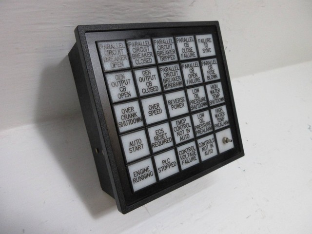 PLC SACO Controls AS552424OD156156 Annunciator Alert Panel Display 5x5 Warranty Product