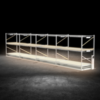 Fabricant de supports de culture hydroponique verticaux à plusieurs niveaux de haute qualité pour la propagation par ébb et flow de légumes et fruits