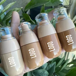 Beige bottle All Skin Foundation Makeup Foundation Matte Natural Waterproof Private Label Foundation for black women