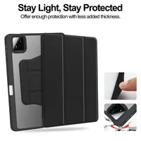 Casing Xiaomi Pad 7 2024 dengan Rotasi 360 Derajat dan Tempat Pensil, Cover untuk Coque Xiaomi Pad 7 Pro Mi Pad 7, Casing Tablet 11.2 inci