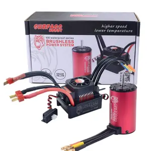 Superar HOBBY KK impermeable Combo 4068 2050KV 2650KV sin escobillas del Motor w/120A 150A a sin escobillas ESC para 1/8 RC coche de carreras