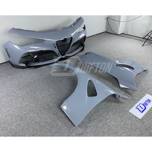 Pare-chocs avant large et ailes larges en fibre de carbone sèche style DRIFTON GTAM pour Alfa Romeo Giulia 2016-2023 - Product Image 4