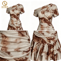 Robe moulante asymétrique à manches courtes avec taille froncée et ourlet à volants pour femme – Idéale pour l'été, les soirées, les clubs et la plage