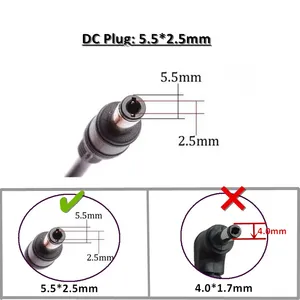 Adaptador de CA genuino de 19V 2.1A 40W 5,5x2,5mm, adaptador de CA para monitor HP N220 22vx, cargador de fuente de alimentación - Product Image 5