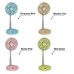 Ventilador <span class=keywords><strong>de</strong></span> Camping Eléctrico Recargable y Plegable con Control Remoto, Luces LED y Motor sin Escobillas - Ideal para Uso en Exteriores y Hoteles - Product Image 2