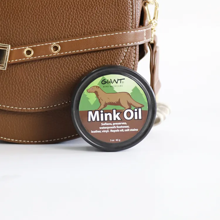 Top Grade Mink Oil Leather Repair Cream Mink Oil Paste Tin Can Leather Care Shoe cleaner Waterproof Mink Oil