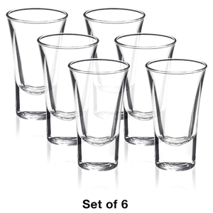 Vasos de chupito transparentes de base gruesa de 2 oz para licores y bebidas espirituosas, vasos clásicos con logotipo personalizado para bar y pub - Product Image 5