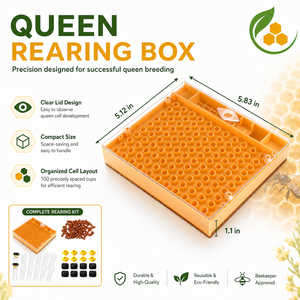 Kit Completo para Cría de Abejas Reinas, Jaula de Plástico para Cría de Reinas, Celdas Protectoras, Suministros de Apicultura para Apicultores - Product Image 3