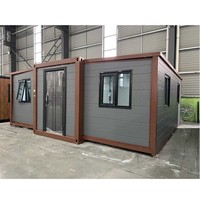 Maison miniature pliable prête à l'emploi Maisons en conteneur portable Maison préfabriquée extensible prête à être expédiée