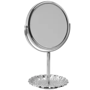 Fabricante de espelho de penteadeira com moldura de metal 360 graus X5 para maquiagem, logotipo personalizado, espelho de aumento