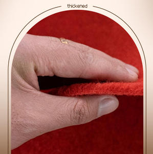 <strong>Cheap</strong> Floor Rugs Flat Non Woven Red Velour Carpet for Events Weddings Carpet Parlor for Weddings Exhibitions Other Occasions - Product Image 2