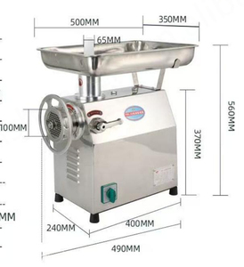 เครื่องบดเนื้อไฟฟ้าอัตโนมัติทรงพลังแบริ่งตัวเรือนสแตนเลสสตีลเกรดพาณิชย์ใช้ในอุตสาหกรรมกำลังสูง1800W - Product Image 4