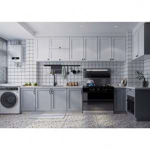 Custom Modern Style High Quality Modular Kitchen Cupboard Full Kitchen Furniture Set L-Shape Wooden Kitchen Cabinet - Product Image 5