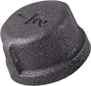 1/2 inch dễ uốn gang Ống <span class=keywords><strong>cap</strong></span> cho Diy Retro đồ nội thất ren ống và phụ kiện - Product Image 1