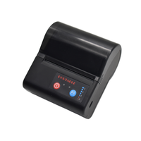 Imprimante thermique portable de 80 mm pour reçus, factures, codes-barres, codes QR, imprimante sans fil Bluetooth, machine à étiquettes