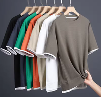 Camiseta de Verano Personalizada, Informal y Moderna, de Manga Corta, con Cuello Redondo Delgado, de Secado Rápido para Hombre