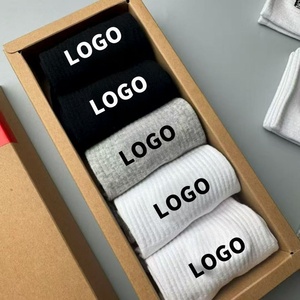 New 5-Pair Gift <b>Box</b> Customized Sports <b>Socks</b> – Brand Embroidered Logo Comfortable Breathable for Cycling Running & Leisure - Product Image 2