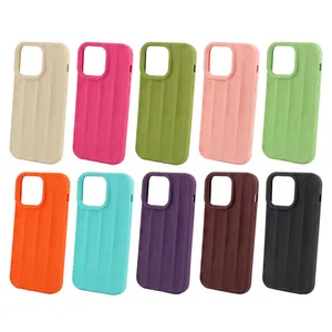 Three-Dimensional Vertical Stripes TPU Fuel Injection Model Cell Phone Case for iPhone