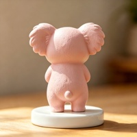 Sculpture de koala BZY de taille personnalisable, adaptée à la décoration intérieure et extérieure, statue en résine transparente.