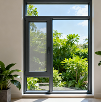 Ventanas Corredizas de Aluminio Modernas del Sudeste Asiático, Venta al por Mayor de Ventanas Insonorizadas de Triple Cristal para Casas y Cocinas
