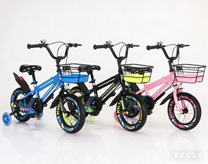 儿童自行车 - <span class=keywords><strong>3</strong></span>-<span class=keywords><strong>12</strong></span>岁，带辅助轮，男孩女孩，减震自行车，儿童骑行车 - Product Image 5