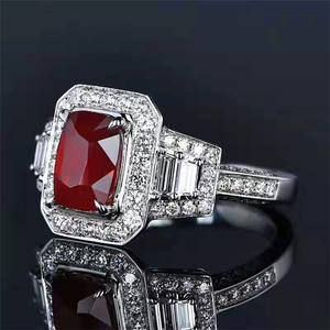 SGARITカスタムラグジュアリー18Kゴールドリアルダイヤモンド2.52Ct非加熱ピジョンブラッドレッドナチュラルルビーエンゲージメントリング女性用ファインジュエリー - Product Image 3