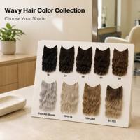 Extensions de cheveux à clipser, postiche monobloc, patch volumisant, longues boucles, sans couture, cheveux synthétiques résistants à la permanente