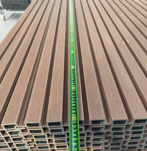 แผ่นผนัง WPC แบบ Co-extrusion สำหรับภายนอกอาคาร แผ่นผนังคอมโพสิตลายไม้แบบร่อง สำหรับงานตกแต่งผนังอาคาร - Product Image 3