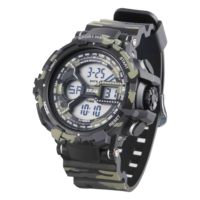 Jam Tangan Digital Sport Tahan Air Xinjia Warna Kamuflase Alarm Orologi Stopwatch Plastik Stainless Steel