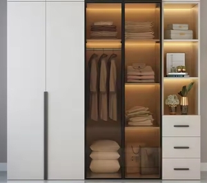 Armarios, Muebles de Dormitorio, Madera con Acabado MDF, Melamina Laminada, Armario de Almacenamiento, Armario, Armarios para Ropa, Armario de Madera al por Mayor - Product Image 2