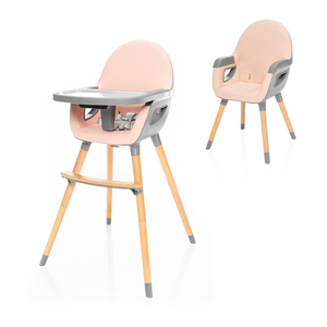 Chaise Haute Bébé Pliable de Qualité Supérieure en Plastique Moderne – Bleu, Rose, Marron – Siège Rehausseur pour Repas et Alimentation - Product Image 4