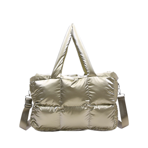 New Korean Style Women Casual Cloud Puffer Minimalist <b>Square</b> Versatile Underarm Single-Shoulder Trendy Tote Bag - Product Image 1