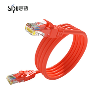 Cable de Red Ethernet Gigabit LAN CAT6 Azul de 1M de SIPU (PJ45), Cable de Conexión UTP Compatible con CAT5 y CAT5e