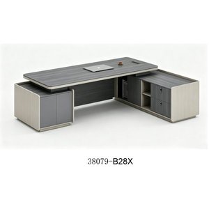 Escritorio Ejecutivo Moderno de Madera con Gabinete de Almacenamiento 38079-A22X, Muebles de Oficina Independientes - Product Image 3