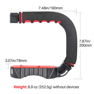 Mango U estabilizador <span class=keywords><strong>de</strong></span> vídeo, empuñadura <span class=keywords><strong>de</strong></span> mano para cámaras <span class=keywords><strong>de</strong></span> acción, para iPhone, <span class=keywords><strong>Xiaomi</strong></span>, Smartphone, DSLR, Nikon, Canon - Product Image 3