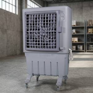 Refroidisseur d'air autonome en plastique durable Desert Electric, garantie 1 an, réservoir 100L, zone de refroidissement 2500 pieds carrés, coussin alvéolé, pour hôtels - Product Image 2