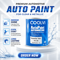 Peinture automobile en résine acrylique transparente rouge/jaune 1K - Revêtement liquide de haute qualité pour la retouche et la personnalisation des voitures