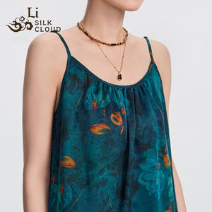 ชุดเดรสผ้าไหมถักแบบมีสายรัดชุดเดรสยาวสไตล์รีสอร์ทลำลองเก๋ไก๋ - Product Image 5