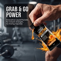Sachets de supplément de créatine liquide, 30 unités, force personnalisée, formule sportive portable, marque privée, service OEM en gros, direct usine